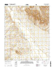 South Butte Arizona Current topographic map, 1:24000 scale, 7.5 X 7.5 Minute, Year 2014