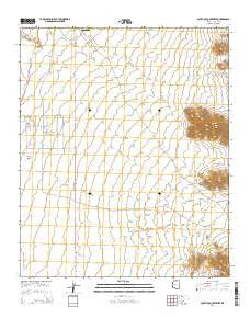 South of Quartzsite Arizona Current topographic map, 1:24000 scale, 7.5 X 7.5 Minute, Year 2014