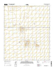 South of Theba Arizona Current topographic map, 1:24000 scale, 7.5 X 7.5 Minute, Year 2014