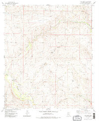 Soza Mesa Arizona Historical topographic map, 1:24000 scale, 7.5 X 7.5 Minute, Year 1981
