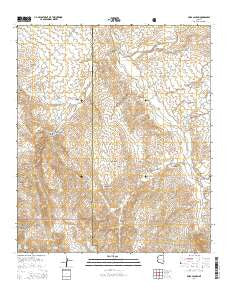 Soza Canyon Arizona Current topographic map, 1:24000 scale, 7.5 X 7.5 Minute, Year 2014