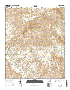 Soza Mesa Arizona Current topographic map, 1:24000 scale, 7.5 X 7.5 Minute, Year 2014
