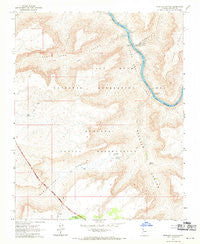 Spencer Canyon Arizona Historical topographic map, 1:24000 scale, 7.5 X 7.5 Minute, Year 1967