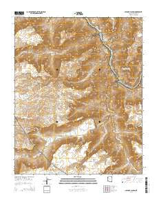 Spencer Canyon Arizona Current topographic map, 1:24000 scale, 7.5 X 7.5 Minute, Year 2014