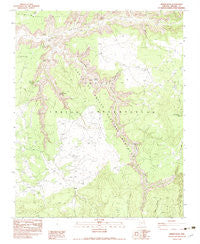 Spider Rock Arizona Historical topographic map, 1:24000 scale, 7.5 X 7.5 Minute, Year 1983