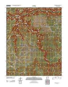 Spider Rock Arizona Historical topographic map, 1:24000 scale, 7.5 X 7.5 Minute, Year 2011