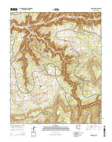 Spider Rock Arizona Current topographic map, 1:24000 scale, 7.5 X 7.5 Minute, Year 2014