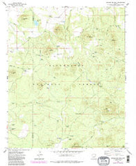 Sponseller Mtn. Arizona Historical topographic map, 1:24000 scale, 7.5 X 7.5 Minute, Year 1976