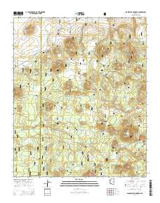Sponseller Mountain Arizona Current topographic map, 1:24000 scale, 7.5 X 7.5 Minute, Year 2014
