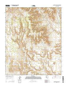 Spotted Mountain Arizona Current topographic map, 1:24000 scale, 7.5 X 7.5 Minute, Year 2014