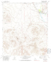 Spring Mtn. Arizona Historical topographic map, 1:24000 scale, 7.5 X 7.5 Minute, Year 1973