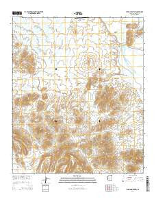 Spring Mountain Arizona Current topographic map, 1:24000 scale, 7.5 X 7.5 Minute, Year 2014
