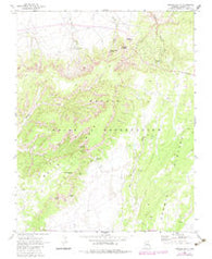 Square Butte Arizona Historical topographic map, 1:24000 scale, 7.5 X 7.5 Minute, Year 1970