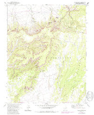 Square Butte Arizona Historical topographic map, 1:24000 scale, 7.5 X 7.5 Minute, Year 1970