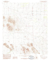 Squaretop Hills East Arizona Historical topographic map, 1:24000 scale, 7.5 X 7.5 Minute, Year 1986