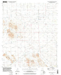 Squaretop Hills East Arizona Historical topographic map, 1:24000 scale, 7.5 X 7.5 Minute, Year 1996