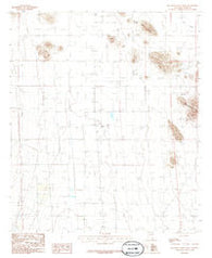 Squaretop Hills West Arizona Historical topographic map, 1:24000 scale, 7.5 X 7.5 Minute, Year 1986