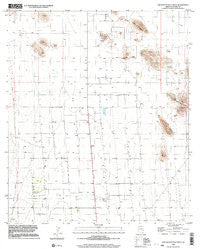 Squaretop Hills West Arizona Historical topographic map, 1:24000 scale, 7.5 X 7.5 Minute, Year 1996