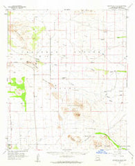 Squaretop Hills Arizona Historical topographic map, 1:62500 scale, 15 X 15 Minute, Year 1958