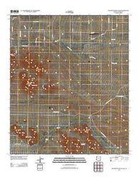 Squaretop Hills East Arizona Historical topographic map, 1:24000 scale, 7.5 X 7.5 Minute, Year 2011