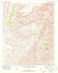 Squaw Creek Mesa Arizona Historical topographic map, 1:24000 scale, 7.5 X 7.5 Minute, Year 1969