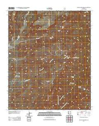 Squaw Creek Mesa Arizona Historical topographic map, 1:24000 scale, 7.5 X 7.5 Minute, Year 2011
