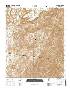 Squaw Creek Mesa Arizona Current topographic map, 1:24000 scale, 7.5 X 7.5 Minute, Year 2014