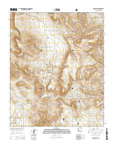 Squaw Peak Arizona Current topographic map, 1:24000 scale, 7.5 X 7.5 Minute, Year 2014