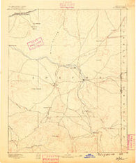 St Johns Arizona Historical topographic map, 1:250000 scale, 1 X 1 Degree, Year 1886