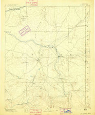 St Johns Arizona Historical topographic map, 1:250000 scale, 1 X 1 Degree, Year 1892