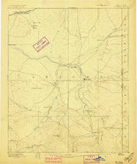 St Johns Arizona Historical topographic map, 1:250000 scale, 1 X 1 Degree, Year 1892
