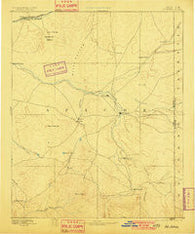 St Johns Arizona Historical topographic map, 1:250000 scale, 1 X 1 Degree, Year 1892