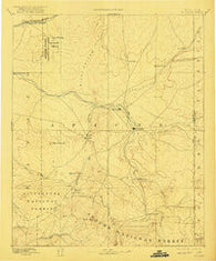 St Johns Arizona Historical topographic map, 1:250000 scale, 1 X 1 Degree, Year 1892