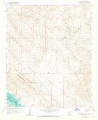 Standard Wash Arizona Historical topographic map, 1:24000 scale, 7.5 X 7.5 Minute, Year 1959