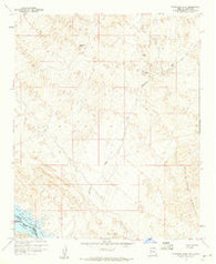 Standard Wash Arizona Historical topographic map, 1:24000 scale, 7.5 X 7.5 Minute, Year 1959