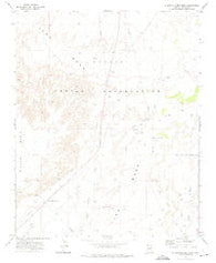 Standing Horse Mesa Arizona Historical topographic map, 1:24000 scale, 7.5 X 7.5 Minute, Year 1972