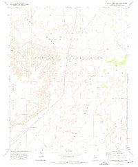 Standing Horse Mesa Arizona Historical topographic map, 1:24000 scale, 7.5 X 7.5 Minute, Year 1972