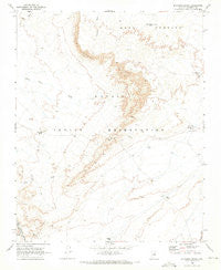 Standing Rocks Arizona Historical topographic map, 1:24000 scale, 7.5 X 7.5 Minute, Year 1969