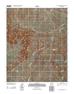 Standing Horse Mesa Arizona Historical topographic map, 1:24000 scale, 7.5 X 7.5 Minute, Year 2011