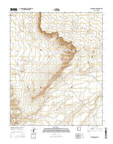 Standing Rocks Arizona Current topographic map, 1:24000 scale, 7.5 X 7.5 Minute, Year 2014