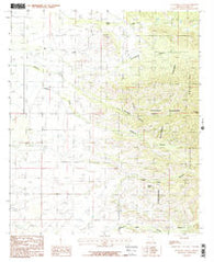 Stanford Canyon Arizona Historical topographic map, 1:24000 scale, 7.5 X 7.5 Minute, Year 1986