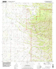 Stanford Canyon Arizona Historical topographic map, 1:24000 scale, 7.5 X 7.5 Minute, Year 1996