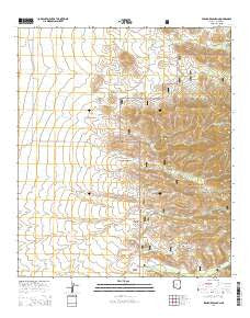 Stanford Canyon Arizona Current topographic map, 1:24000 scale, 7.5 X 7.5 Minute, Year 2014