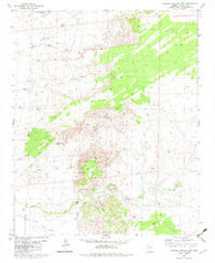 Stinking Springs Mtn. Arizona Historical topographic map, 1:24000 scale, 7.5 X 7.5 Minute, Year 1982
