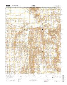 Stinking Springs Arizona Current topographic map, 1:24000 scale, 7.5 X 7.5 Minute, Year 2014