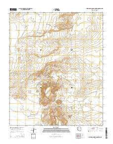 Stinking Springs Mountain Arizona Current topographic map, 1:24000 scale, 7.5 X 7.5 Minute, Year 2014