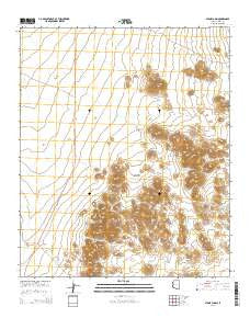 Stone Cabin Arizona Current topographic map, 1:24000 scale, 7.5 X 7.5 Minute, Year 2014