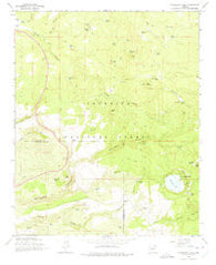 Stoneman Lake Arizona Historical topographic map, 1:24000 scale, 7.5 X 7.5 Minute, Year 1965