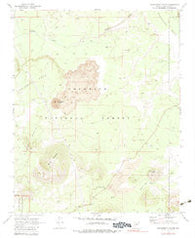 Strawberry Crater Arizona Historical topographic map, 1:24000 scale, 7.5 X 7.5 Minute, Year 1969