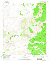 Strawberry Arizona Historical topographic map, 1:24000 scale, 7.5 X 7.5 Minute, Year 1967